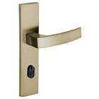 Fechadura Externa Quadratta Curva Espelho 55mm Latonado Alian