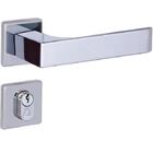 Fechadura Externa Quadratta Reta Roseta 55mm Cromado Alianca