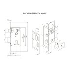 Fechadura Externa Roseta 40mm Mgm Módena Cromado