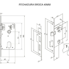 Fechadura Externa Roseta Aço Mgm Stilo