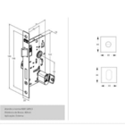 Fechadura Externa Roseta Quadrada Classic 3200 Escovada Stam