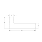 Fechadura Externa Roseta Quadrada Classic 3200 Escovada Stam