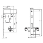 Fechadura Externa Safira Espelho Champanhe 55mm União Mundial