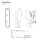 Fechadura Externa Silvana 1100 Italy Class 40mm - Oxidado