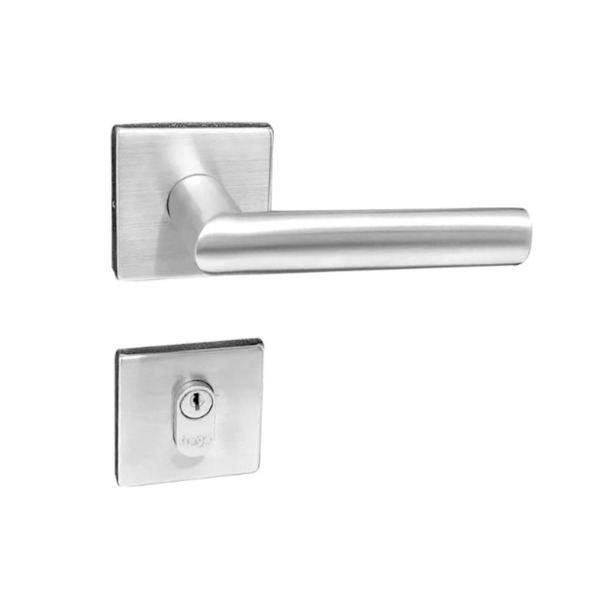 Fechadura Externa Th100 55mm Aço Inox Escovado R529 Ie304 Haga