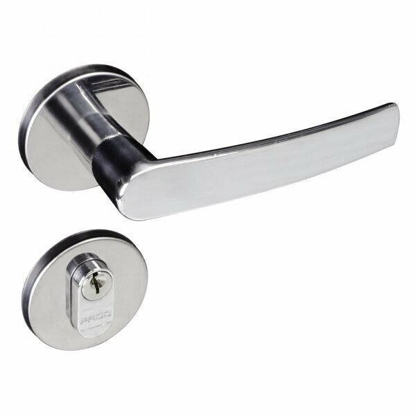 Fechadura Externa Zamac Concept 401 Roseta Pado Cromado