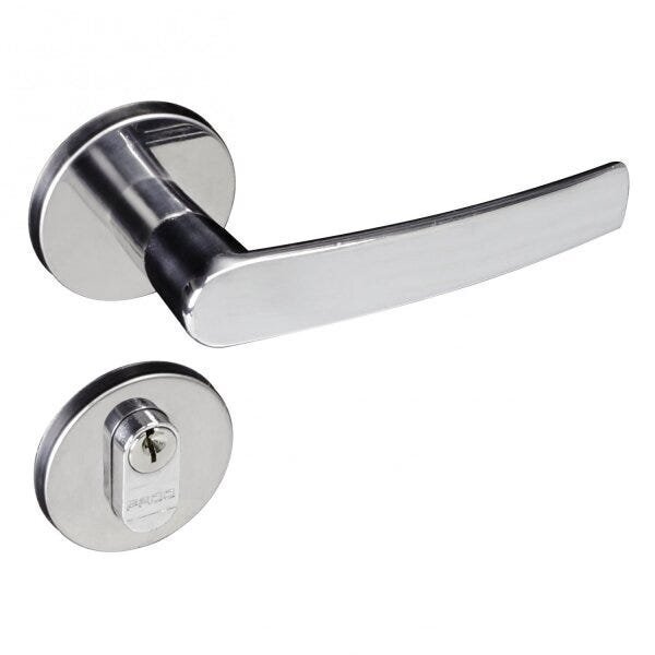 Fechadura Externa Zamac Concept 401 Roseta Pado Cromado