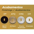 Fechadura Externa Zeta 178 Cromado 55mm - Rodrigues