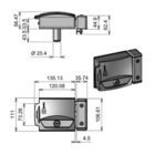 Fechadura F90 Para Portão Branco Ipec