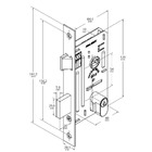 Fechadura Fit 3400 R300 Mz570 Externa 40mm Cromado Papaiz