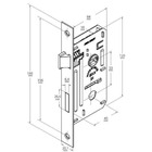 Fechadura Fit 5400 R300 Mz570 Banheiro 40mm Cromado Papaiz