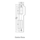 Fechadura Fit Externa 3410 E380 Mz560 40mm Espelho Cromado Pa