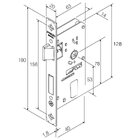 Fechadura Francesa Com Espelho Cromado