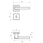 Fechadura Future Dudu Banheiro 55mm Cromada E Preta Lockwell