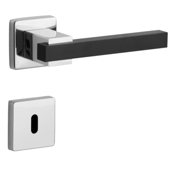 Fechadura Future Dudu Interna 55mm Cromada E Preta Lockwell