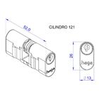 Fechadura Haga - Artt - Espelho 280 - Interna - 27377b