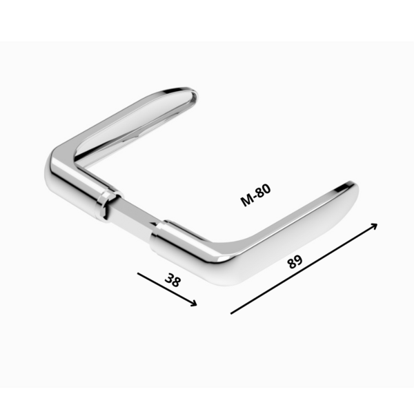 はっちゃん Fechadura Haga - Berlin - Maçaneta 80 - Externa - 26346b | Leroy