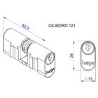 Fechadura Haga - Iris - Roseta 527 - Externa - 25240b