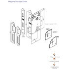 Fechadura Haga - Milano - Espelho 920 - Interna - 5000