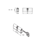 Fechadura Haga - Milano - Roseta 527 - Externa - 5311