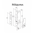 Fechadura Haga - Nápole - Bico De Papagaio - Externa -27675b