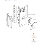Fechadura Haga - Sena - Espelho 900 - Externa- 29028