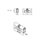 Fechadura Haga - Sena - Roseta 528 - Externa - 29043