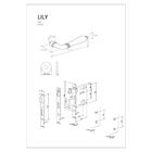 Fechadura Imab 55mm Cr Lily - Interna