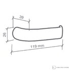 Fechadura Imab Duna 2 Ouro Velho Chave Externa Máquina 40mm