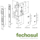 Fechadura Imab Externa Icaro  55mm  Cromado
