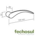 Fechadura Imab Externa Icaro  55mm  Cromado