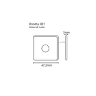 Fechadura Imab Lexi Banheiro Cromada