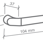 Fechadura Imab Luna Cromada Chave Interna Máquina 40mm