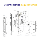 Fechadura Imab Metro Light - Cromado - Interna Gorja