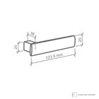 Fechadura Imab Metro Light Cromo Acetinado Chave Externa Máqu