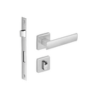 Fechadura Imab Metro Light Cromo Acetinado Chave Externa Máqu