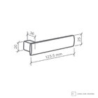 Fechadura Imab Metro Light Cromo Acetinado Chave Interna Máqu