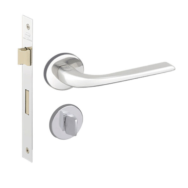 Fechadura Imab Nisa Cromada Chave Banheiro Máquina 40mm