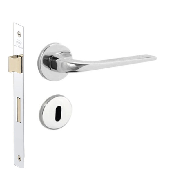 Fechadura Imab Nisa Cromada Chave Interna Máquina 40mm