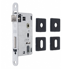 Fechadura Imab para Porta de Entrada Preto 55mm Chave Simples