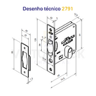 Fechadura Imab Rolete 2791