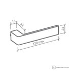 Fechadura Imab Tess Cromada Chave Externa Máquina 40mm