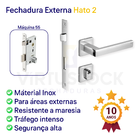 Fechadura Inox Imab Externa Hato 2
