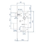 Fechadura Inox Line Banheiro 5400 E245 Mz180 Standard 40mm Es