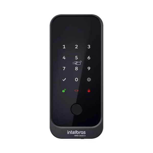 Fechadura Intelbras MFD 2020 D Preta de Sobrepor com Senha