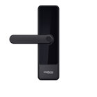 Fechadura Intelbras MFD 3000 D Preta de Embutir com Senha e Biometria