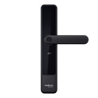 Fechadura Intelbras MFD 7000 D Preta de Embutir com Senha e Biometria