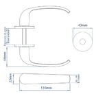 Fechadura Interna 4400 R64 Mz920 Standard 40mm Roseta Cromado