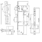 Fechadura Interna 515p Cromo Acetinado 55mm - La Fonte