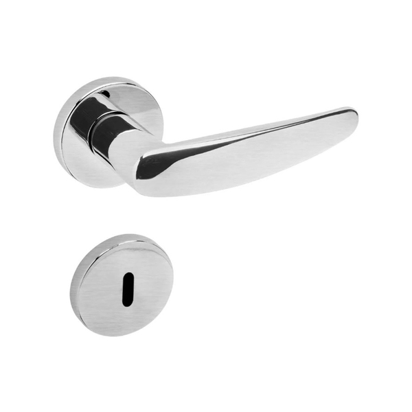 Fechadura Interna 515p Cromo Acetinado 55mm - La Fonte